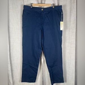Panama Jack Pants Men's Navy Blue Chino Lightweight Sz XL Linen Cotton NWT